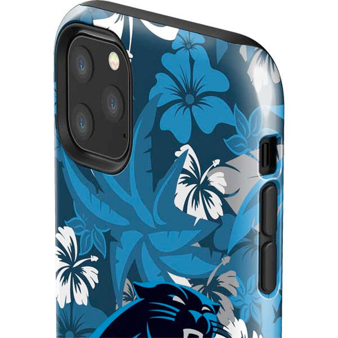 NFL Carolina Panthers Tropical Print iPhone 11 Pro Max Impact Case