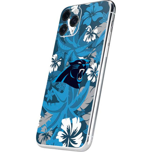 NFL Carolina Panthers Tropical Print iPhone 11 Pro Skin