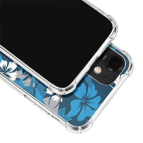NFL Carolina Panthers Tropical Print iPhone 12 Mini Clear Case