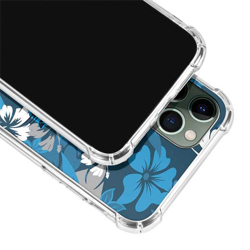 NFL Carolina Panthers Tropical Print iPhone 12 Pro Clear Case
