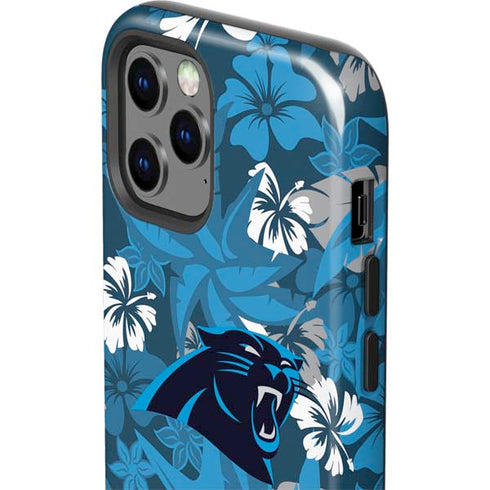 NFL Carolina Panthers Tropical Print iPhone 12 Pro Impact Case
