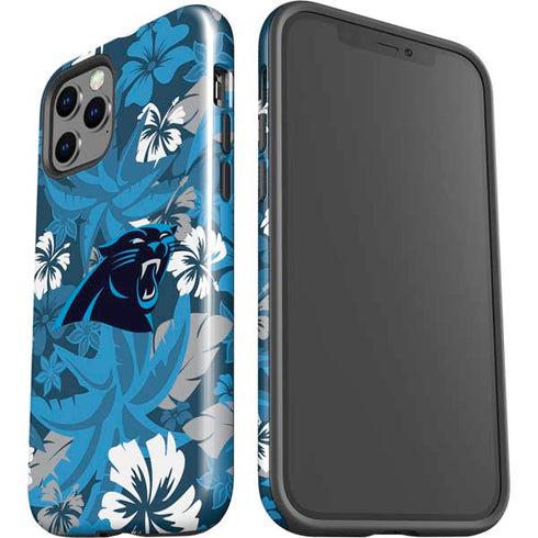 NFL Carolina Panthers Tropical Print iPhone 12 Pro Max Impact Case