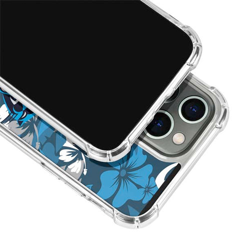 NFL Carolina Panthers Tropical Print iPhone 13 Pro Clear Case