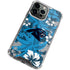 NFL Carolina Panthers Tropical Print iPhone 14 Pro Clear Case