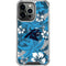NFL Carolina Panthers Tropical Print iPhone 14 Pro Clear Case