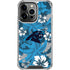 NFL Carolina Panthers Tropical Print iPhone 14 Pro Clear Case