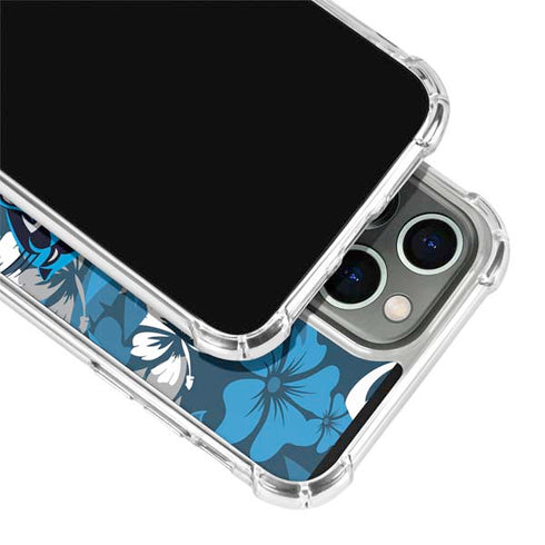 NFL Carolina Panthers Tropical Print iPhone 14 Pro Max Clear Case