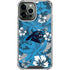 NFL Carolina Panthers Tropical Print iPhone 14 Pro Max Clear Case