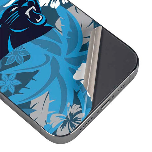NFL Carolina Panthers Tropical Print iPhone 14 Pro Max Skin