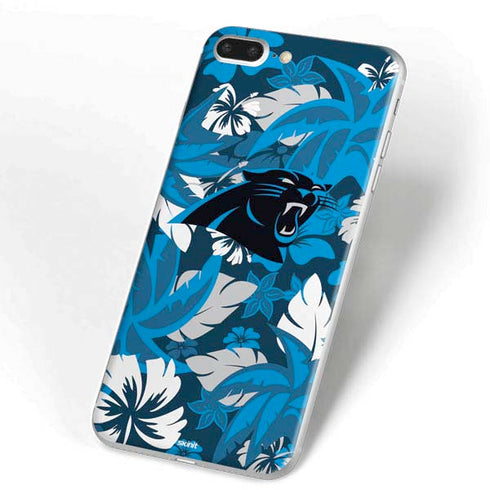 NFL Carolina Panthers Tropical Print iPhone 7 Plus Skin