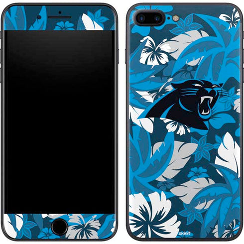 NFL Carolina Panthers Tropical Print iPhone 8 Plus Skin
