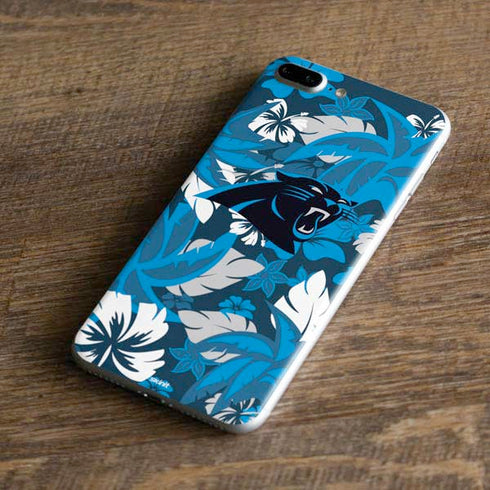 NFL Carolina Panthers Tropical Print iPhone 8 Plus Skin