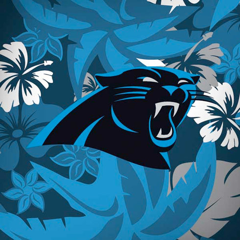 NFL Carolina Panthers Tropical Print iPhone X Skin