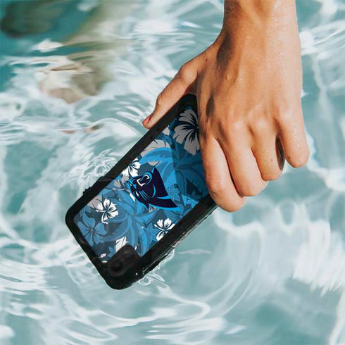 NFL Carolina Panthers Tropical Print iPhone XR Waterproof Case