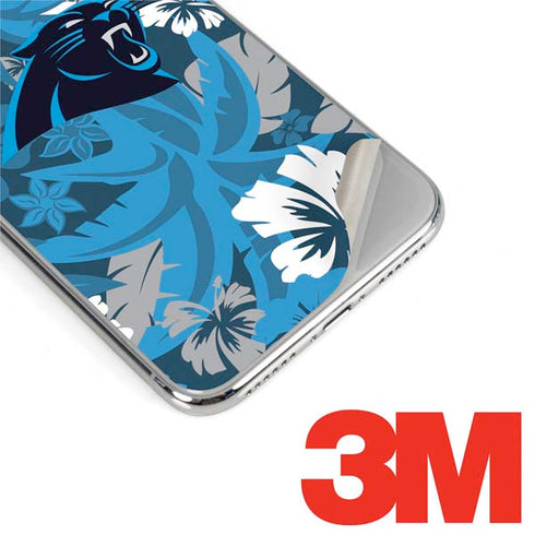 NFL Carolina Panthers Tropical Print iPhone XS Max Skin