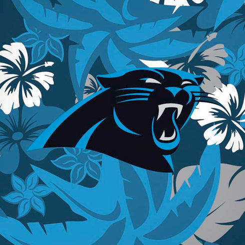 NFL Carolina Panthers Tropical Print iPhone XS Skin