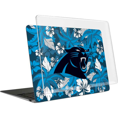 NFL Carolina Panthers Tropical Print MacBook Air 13in M1 (2021) Case plus Skin
