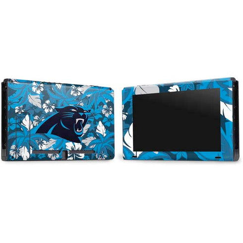 NFL Carolina Panthers Tropical Print Nintendo Switch Bundle Skin