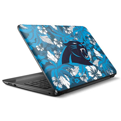 NFL Carolina Panthers Tropical Print HP Notebook Skin