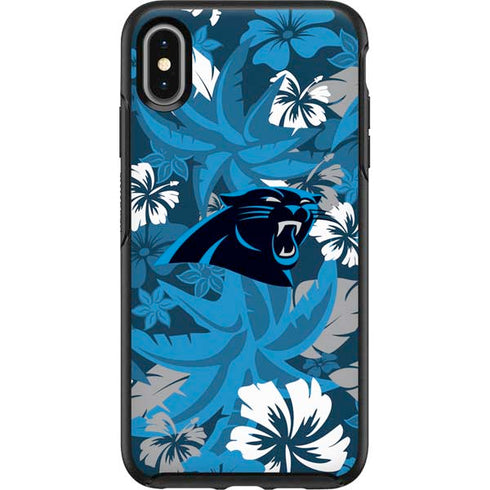 NFL Carolina Panthers Tropical Print Otterbox Symmetry iPhone Skin