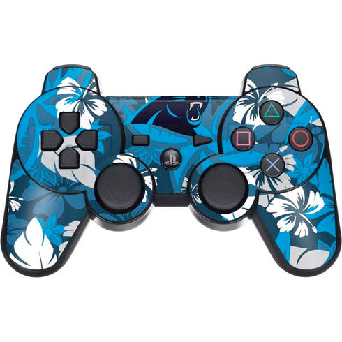NFL Carolina Panthers Tropical Print PS3 Dual Shock wireless controller Skin
