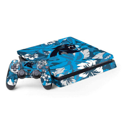 NFL Carolina Panthers Tropical Print PS4 Slim Bundle Skin