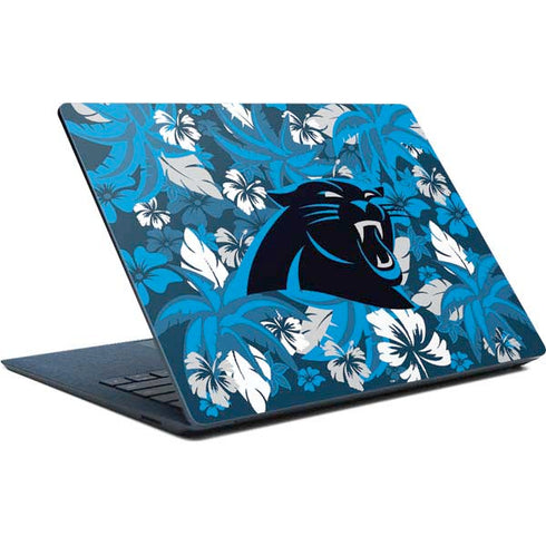 NFL Carolina Panthers Tropical Print Surface Laptop Skin