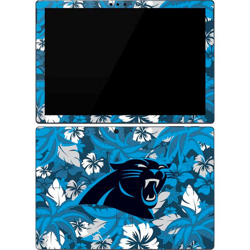 NFL Carolina Panthers Tropical Print Surface Pro 7 Skin