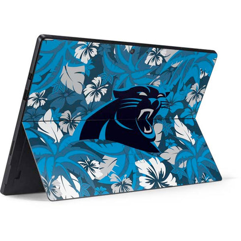 NFL Carolina Panthers Tropical Print Surface Pro 7 Skin
