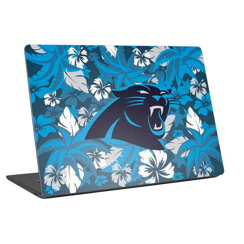 NFL Carolina Panthers Tropical Print Universal Laptop 16in (13 x 9.4in) Skin