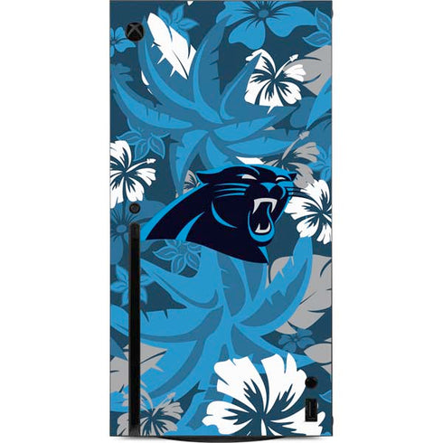NFL Carolina Panthers Tropical Print Xbox Series X Console Skin