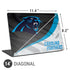 NFL Carolina Panthers Universal Laptop 14in (11.4 x 8.2in) Skin