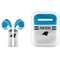 NFL Carolina Panthers White Striped Apple AirPods Skin