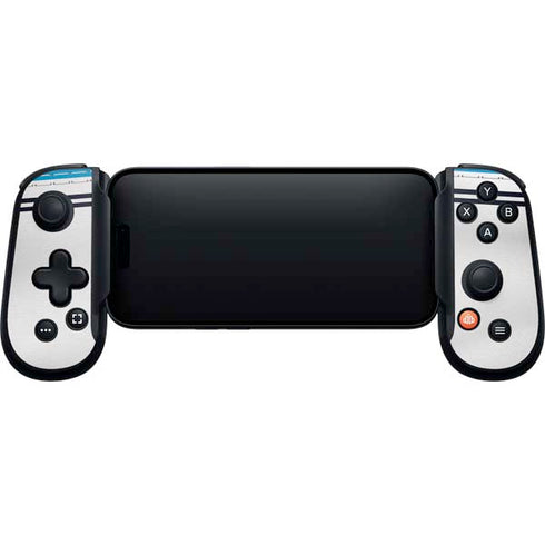 NFL Carolina Panthers White Striped Backbone One for iPhone Game Controller Skin