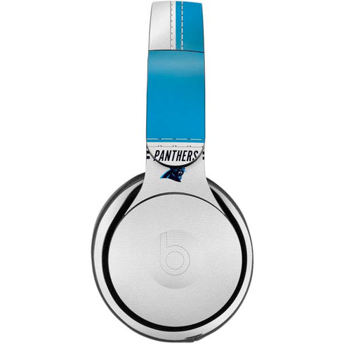 NFL Carolina Panthers White Striped Beats Solo Pro Skin