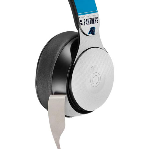 NFL Carolina Panthers White Striped Beats Solo Pro Skin