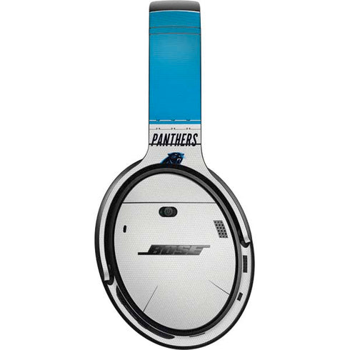 NFL Carolina Panthers White Striped Bose QuietComfort 35 II Headphones Skin