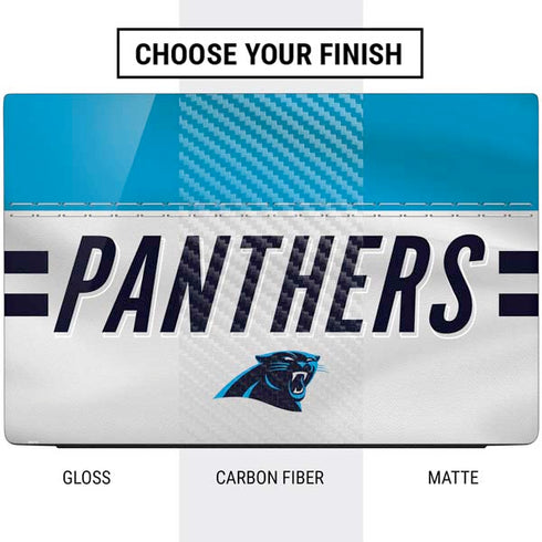 NFL Carolina Panthers White Striped Dell Vostro Skin