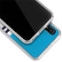 NFL Carolina Panthers White Striped Galaxy A10e Clear Case