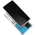 NFL Carolina Panthers White Striped Galaxy A12 Clear Case