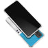 NFL Carolina Panthers White Striped Galaxy A32 5G Clear Case