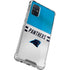 NFL Carolina Panthers White Striped Galaxy A51 5G Clear Case