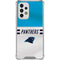 NFL Carolina Panthers White Striped Galaxy A53 5G Clear Case