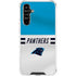 NFL Carolina Panthers White Striped Galaxy A54 5G Clear Case