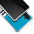NFL Carolina Panthers White Striped Galaxy A54 5G Clear Case