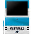 NFL Carolina Panthers White Striped Galaxy Book 12in Skin