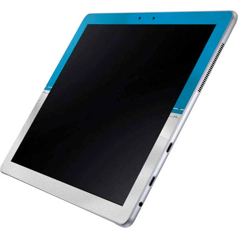 NFL Carolina Panthers White Striped Galaxy Book 12in Skin