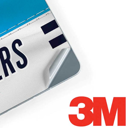 NFL Carolina Panthers White Striped Galaxy Book 12in Skin