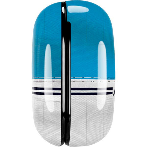 NFL Carolina Panthers White Striped Galaxy Buds Pro Skin