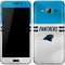 NFL Carolina Panthers White Striped Galaxy J3 Skin